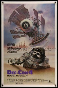 2c205 DEF-CON 4 1sh '84 really cool Obrero post-apocalyptic sci-fi artwork!