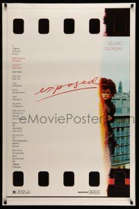2c258 EXPOSED 1sh '83 image of model Nastassia Kinski, cool exposed film poster design!