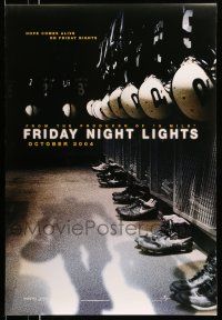 2c286 FRIDAY NIGHT LIGHTS teaser DS 1sh '04 Texas high school football, cool image of locker room!