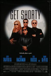 2c304 GET SHORTY 1sh '95 John Travolta, Danny DeVito, Gene Hackman, Rene Russo