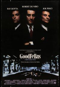2c321 GOODFELLAS DS 1sh '90 Robert De Niro, Joe Pesci, Ray Liotta, Martin Scorsese classic