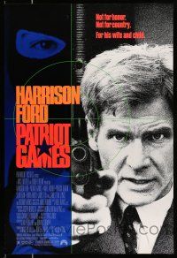 2c593 PATRIOT GAMES 1sh '92 Harrison Ford is Jack Ryan, from Tom Clancy novel!