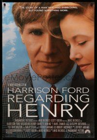 2c637 REGARDING HENRY 1sh '91 Harrison Ford, Annette Benning, directed by Mike Nichols!