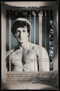2c656 ROCKY III foil int'l 1sh '82 boxer & director Sylvester Stallone w/gloves & belt, Mr. T!