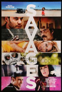 2c670 SAVAGES teaser DS 1sh '12 cool portraits of top cast, drug thriller directed by Oliver Stone!