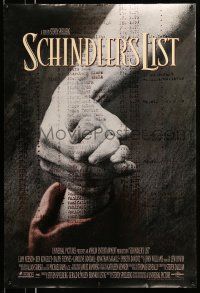 2c679 SCHINDLER'S LIST int'l DS 1sh '93 Steven Spielberg World War II classic, Best Picture!