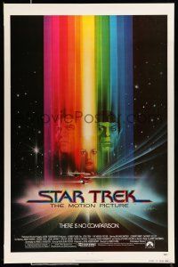 2c717 STAR TREK advance 1sh '79 Bob Peak art, Shatner, Nimoy, Khambatta, there is no comparison!
