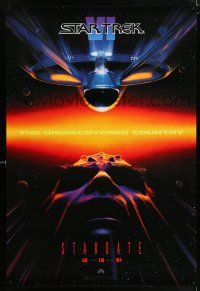 2c725 STAR TREK VI teaser 1sh '91 William Shatner, Leonard Nimoy, Stardate 12-13-91!