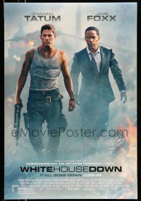 2c821 WHITE HOUSE DOWN advance DS 1sh '13 cast image of Channing Tatum & Jamie Foxx!