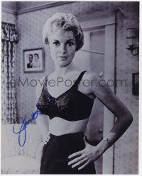 2d0366 JANET LEIGH signed 11x14 REPRO still '80s wearing only her bra & slip in Hitchcock's Psycho!