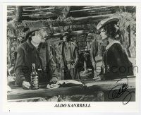 2d0947 ALDO SAMBRELL signed 8x10 publicity still '80s w/ Cardinale in Once Upon a Time in the West!