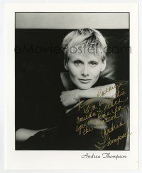 2d0951 ANDREA THOMPSON signed 8x10 REPRO still '90s great portrait of the NYPD Blue star!