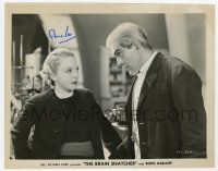 2d0457 ANNA LEE signed 8.25x10.25 still R51 w/ Karloff in The Man Who Lived Again as Brain Snatcher!