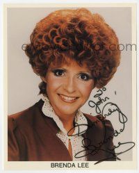2d0699 BRENDA LEE signed color 8x10 publicity still '90s great portrait of the country music singer!