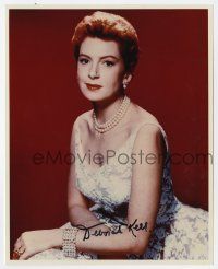 2d0731 DEBORAH KERR signed color 8x10 REPRO still '90s great portrait at the height of her career!