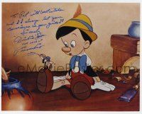 2d0738 DICKIE JONES signed color 8x10 REPRO still '80s he voiced Disney's Pinocchio,w/Jiminy Cricket