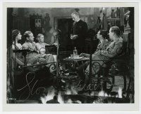 2d1030 GLORIA STUART signed 8x10 REPRO still '80s great image sitting with cast in Old Dark House!