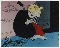 2d0765 HANK KETCHAM signed color 8x10 REPRO still '90s great cartoon image from Dennis the Menace!