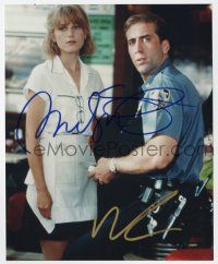 2d0770 IT COULD HAPPEN TO YOU signed color 8x10 REPRO still '00s by Nicolas Cage AND Bridget Fonda!