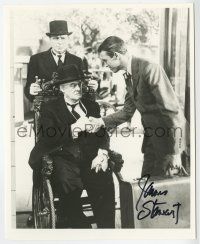 2d1046 JAMES STEWART signed 8x10 REPRO still '80s w/Lionel Barrymore in It's a Wonderful Life!