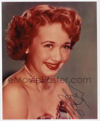 2d0777 JANE POWELL signed color 8x10 REPRO still '80s great close up of the pretty actress smiling!