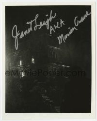 2d1050 JANET LEIGH signed 8x10 REPRO still '80s on Psycho house, she added AKA Marion Crane!