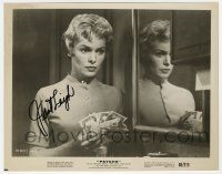 2d0507 JANET LEIGH signed 8x10.25 still '60 close up with stolen cash in Alfred Hitchcock's Psycho!