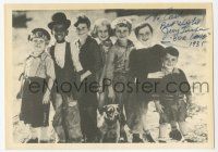 2d0655 JERRY TUCKER signed 5x7 REPRO still '70s great portrait with the Our Gang kids in 1935!