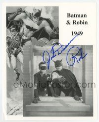 2d1063 JOHNNY DUNCAN signed 8x10 publicity still '90s he was Robin in the 1949 Batman serial!