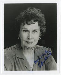2d1072 KIM HUNTER signed 8x10 REPRO still '90s great head & shoulders portrait later in her career!