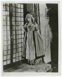 2d1084 LILLIAN GISH signed 8x10 REPRO still '70s the pretty actress full-length standing by door!