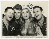 2d0524 LIZABETH SCOTT signed 8x10.25 still '45 great portrait with male co-stars in You Came Along!