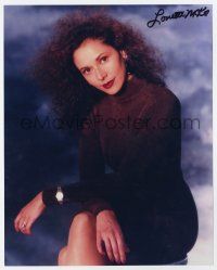 2d0832 LONETTE MCKEE signed color 8x10 REPRO still '80s great seated portrait of the pretty actress!