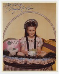 2d0838 MARGARET O'BRIEN signed color 8x10 REPRO still '80s cute portrait when she was a child star!