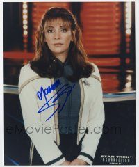 2d0839 MARINA SIRTIS signed color 8x10 REPRO still '00s Counselor Troi from Star Trek: Insurrection!