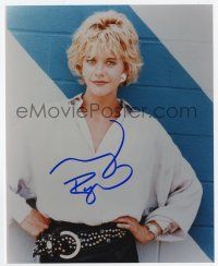 2d0846 MEG RYAN signed color 8x10 REPRO still '90s great sexy portrait with her hands on her hips!
