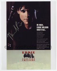 2d0851 MICHAEL PARE signed color 8x10 REPRO still '80s on a 1sheet image for Eddie and the Cruisers!