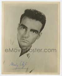 2d0540 MONTGOMERY CLIFT signed deluxe 8x10 still '50s head & shoulders portrait of the leading man!