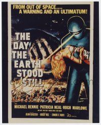 2d0867 PATRICIA NEAL signed color 8x10 REPRO still '90s image of The Day the Earth Stood Still 1sh!