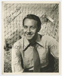 2d0548 PAUL HENREID signed deluxe 8x10 still '30s great youthful smiling portrait by Henry Waxman!