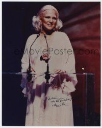 2d0870 PEGGY LEE signed color 8x10 REPRO still '90s c/u of the singer/actress late in her career!