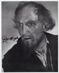 2d1136 RON MOODY signed 8x10 REPRO still '80s great close up in costume as Fagin from Oliver!