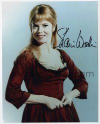 2d0903 SHANI WALLIS signed color 8x10 REPRO still '80s smiling c/u in costume as Nancy from Oliver!