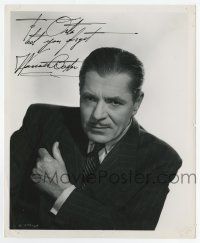 2d0576 WARNER BAXTER signed 8x10 still '48 close portrait from The Gentleman from Nowhere by Coburn!