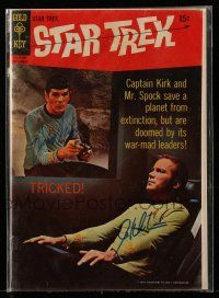 2d0285 STAR TREK signed comic book #5 '69 by BOTH Leonard Nimoy AND William Shatner!