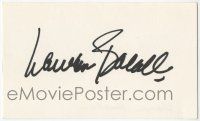 2d0413 LAUREN BACALL signed 3x5 index card '80s can be framed & displayed w/vintage still or repro!
