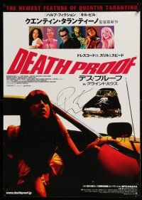 2d0578 DEATH PROOF signed Japanese 29x41 '07 by Quentin Tarantino, from his Grindhouse double-bill!