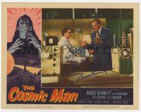 2d0062 COSMIC MAN signed LC #7 '59 by Bruce Bennett, who's talking to scientist in laboratory!