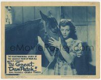 2d0074 GREAT DAN PATCH signed LC #3 R60 by Gail Russell, who's in stable hugging a race horse!