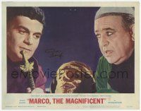 2d0089 MARCO THE MAGNIFICENT signed LC #1 '66 by Omar Sharif, who's c/u with Akim Tamiroff!